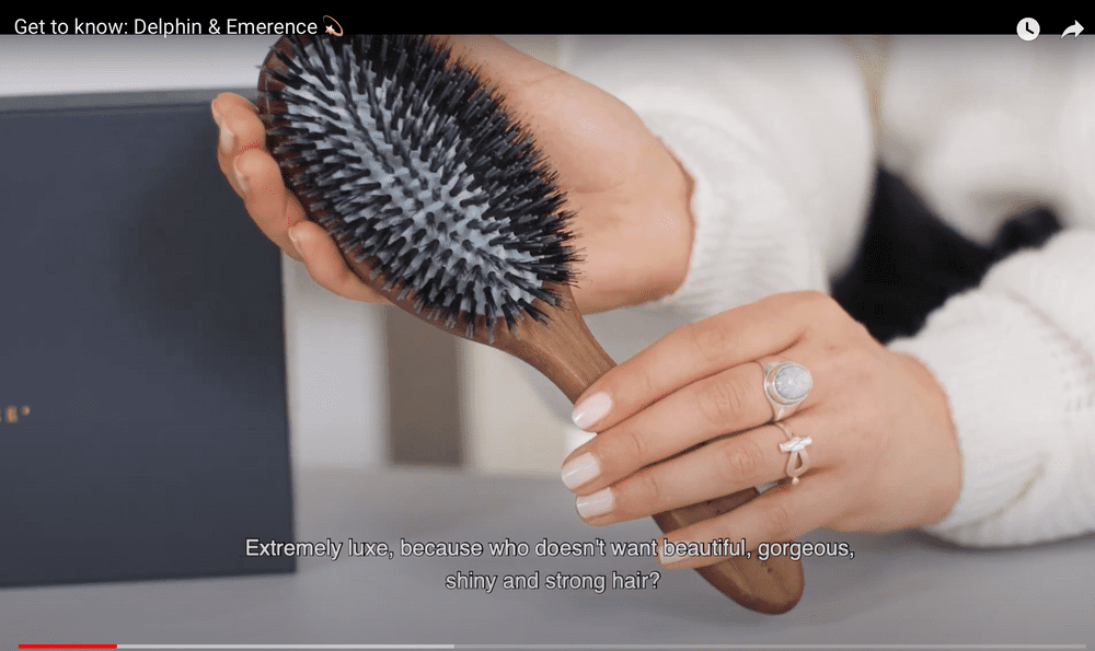 SKINS COSMETICS has best hairbrush in the world Delphin & Emerence!